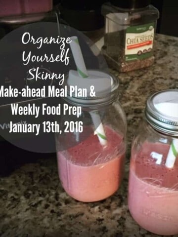 Make-ahead meal plan and weekly food prep {January 13th, 2016}