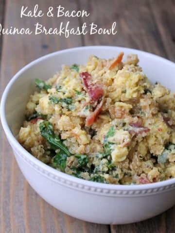 Kale and Bacon Quinoa Make-ahead Breakfast Bowl