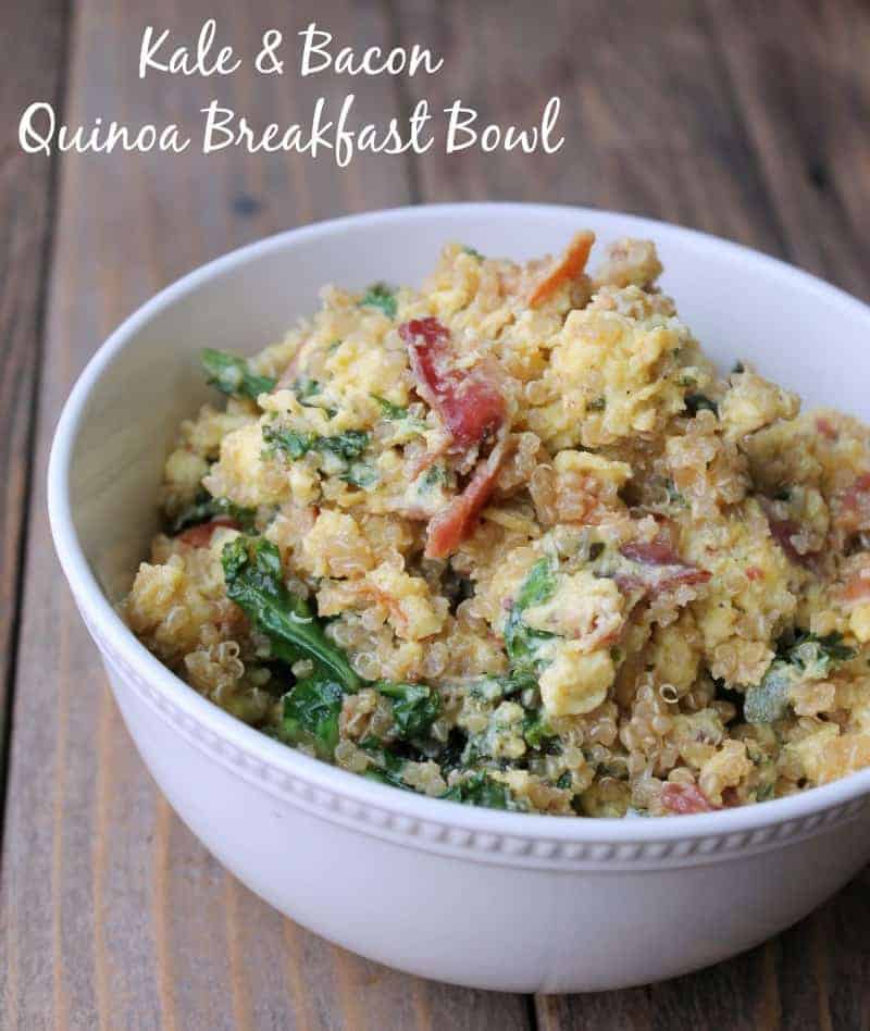 Kale and Bacon Quinoa Make-ahead Breakfast Bowl