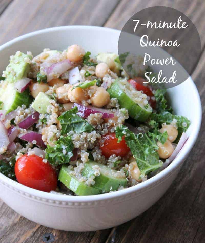 7-minute Quinia Power Salad 385 calories