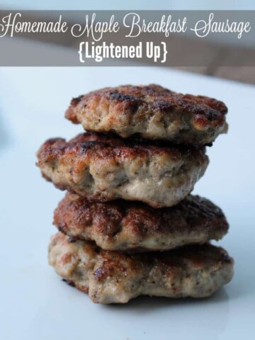 Homemade Maple Breakfast Sausage {Lightened Up)