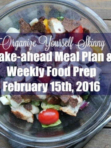 Make-ahead Meal Plan Weekly Food Prep