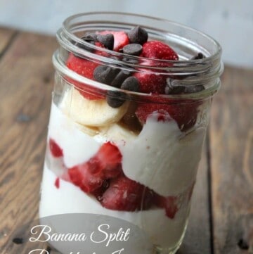 Banana Split Breakfast Jar Healthy Make-ahead Breakfast Recipe