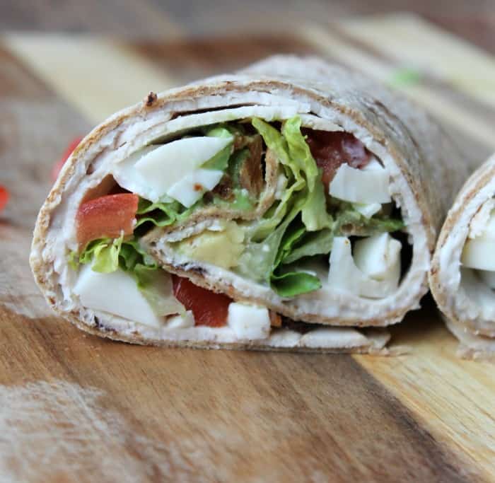 Cobb Salad Wrap - Organize Yourself Skinny