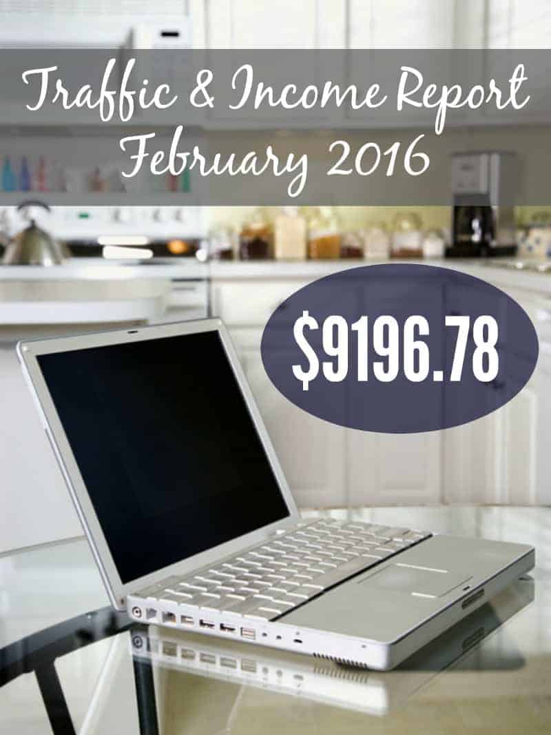 Blogging Income and Traffic Report February 2016