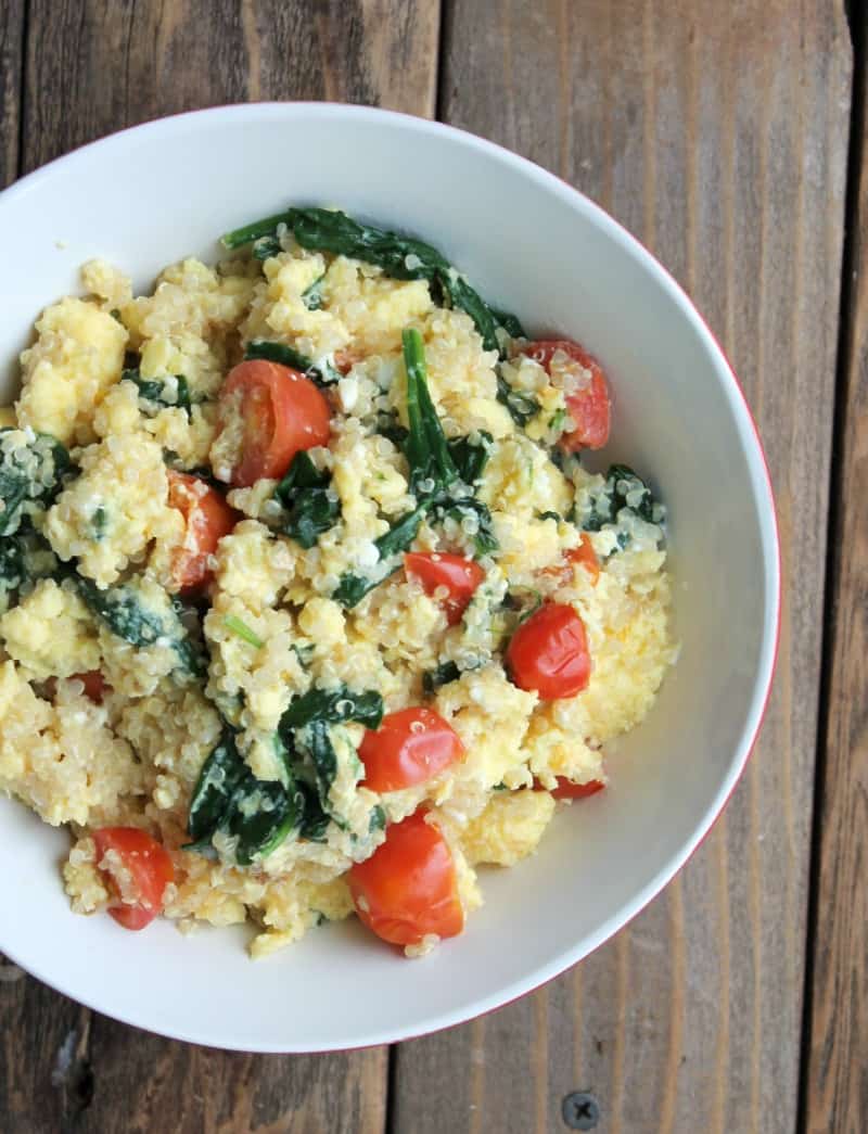 Greek Quinoa Breakfast Bowl