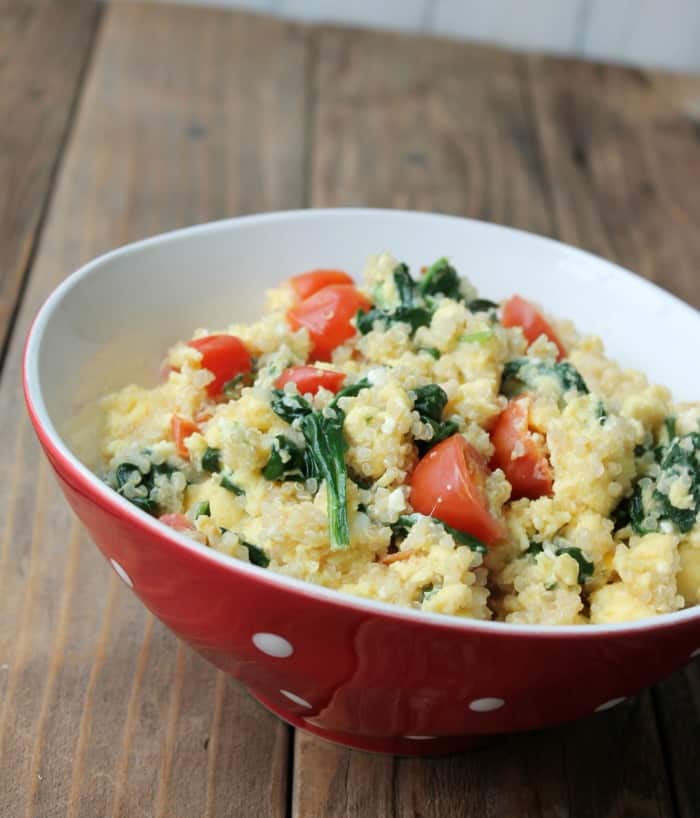 Greek Quinoa Breakfast Bowl