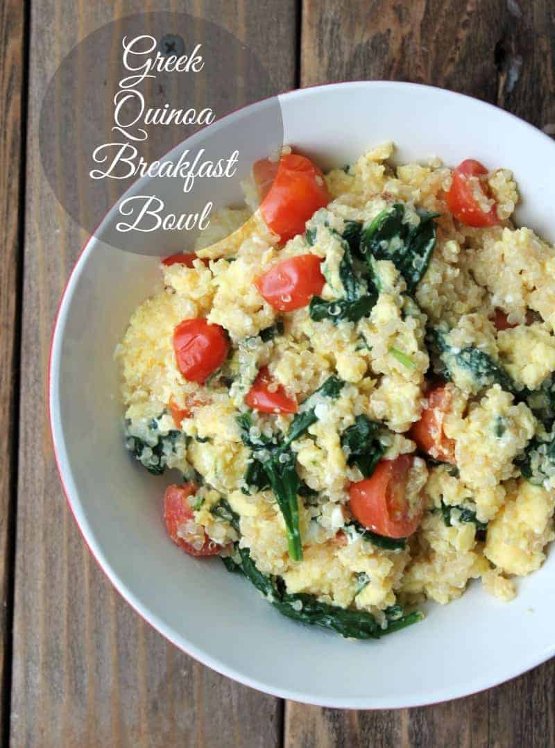 Greek Quinoa Breakfast Bowl