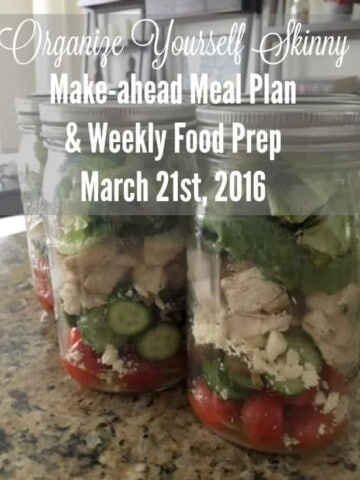 Make-ahead Meal Plan and Weekly Food Prep