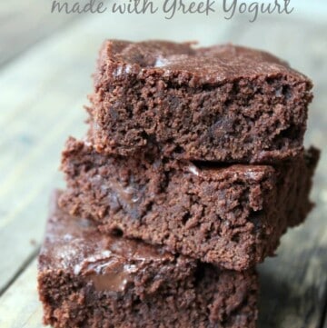 Fudgy Brownies Made With Greek Yogurt