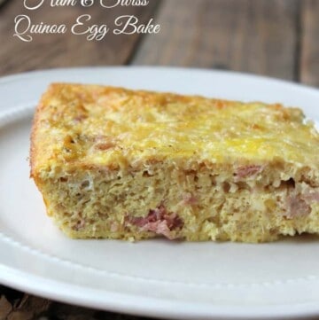 Ham and Swiss Quinoa Egg Bake