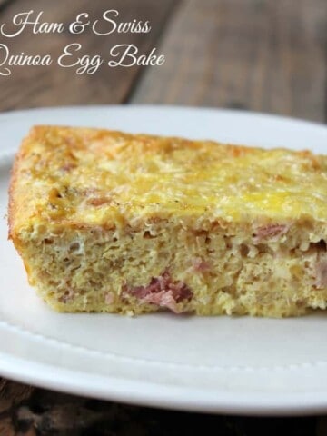 Ham and Swiss Quinoa Egg Bake