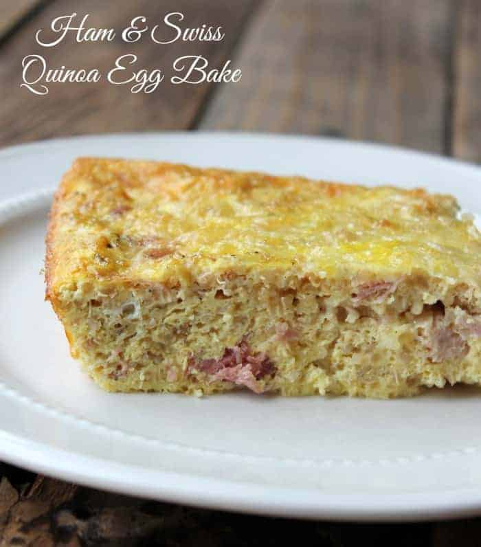 Ham and Swiss Quinoa Egg Bake