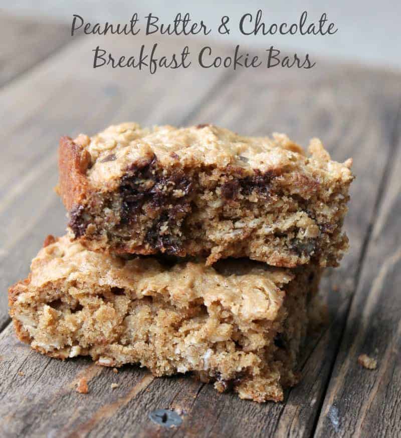 Peanut Butter Breakfast Bars - Organize Yourself Skinny