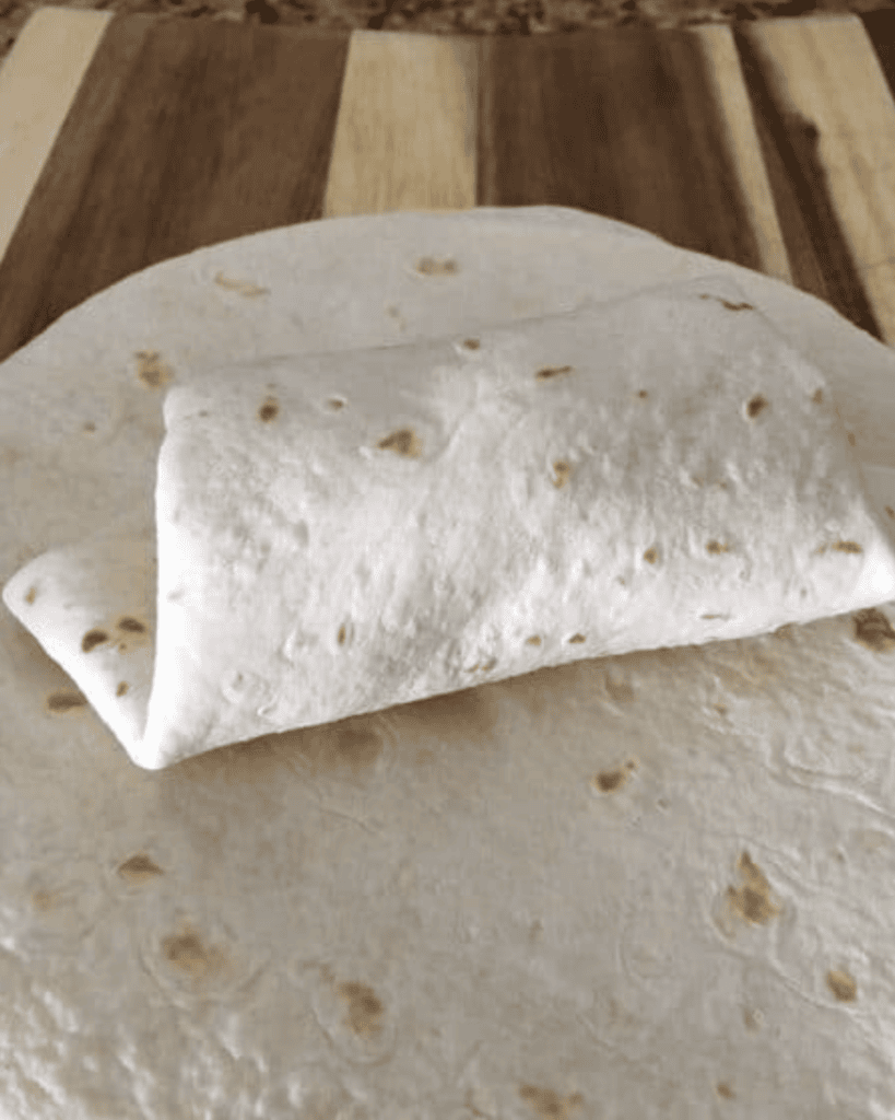 breakfast burrito folded