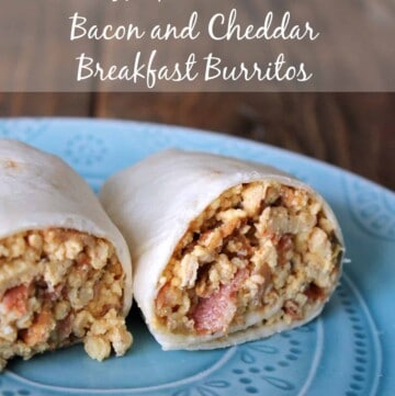 Make-ahead Bacon and Cheddar Breakfast Burrito