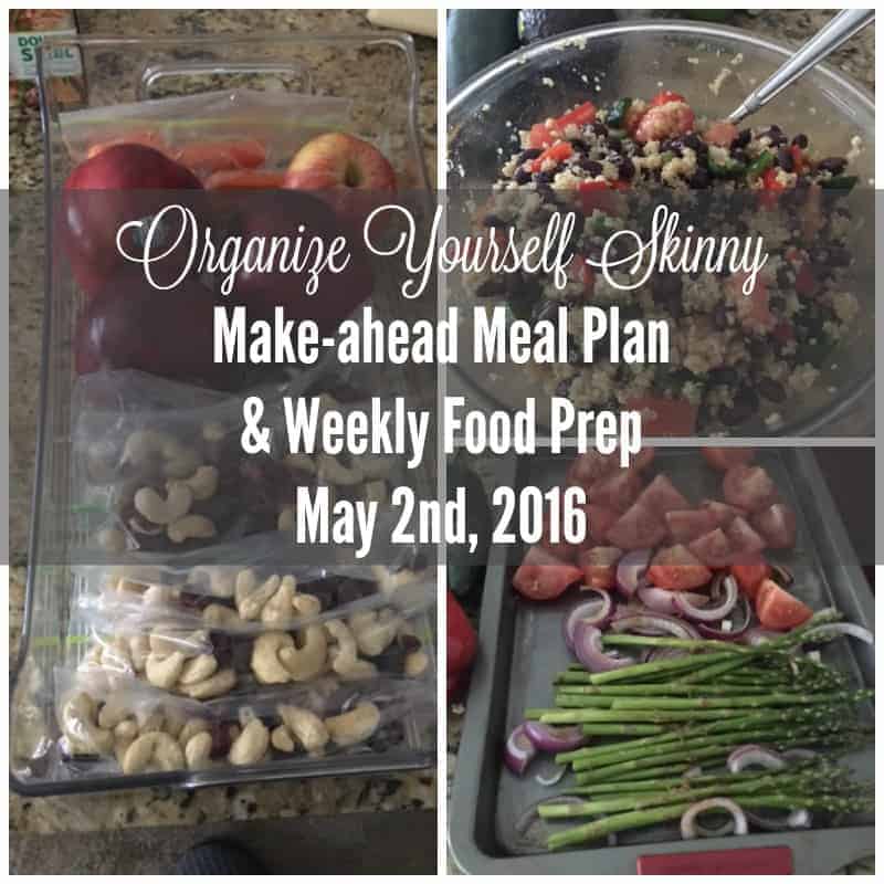 Make-ahead meal plan and weekly food prep
