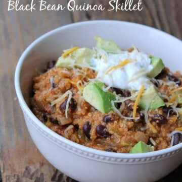 Spicy Southwest Black Bean Quinoa Skillet