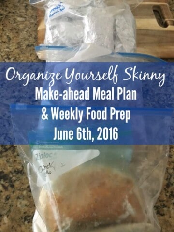 Make-ahead Meal Plan and Weekly Food Prep June 6 2016