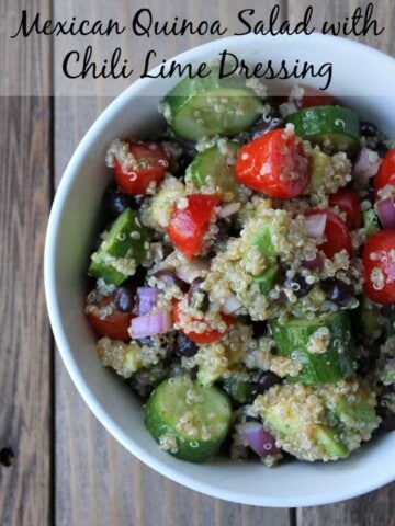 Mexican Quinoa Salad with Chili Lime Dressing