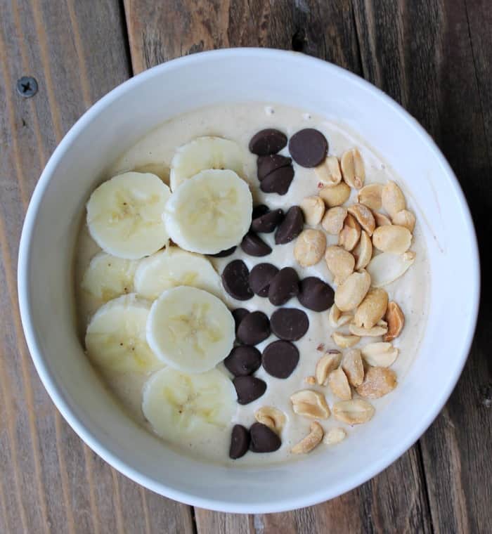 Banana Peanut Butter Smoothie Bowl