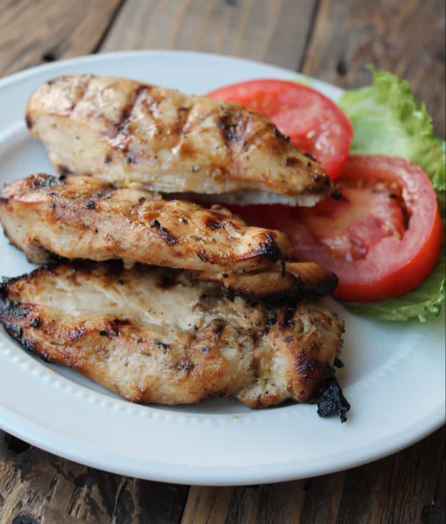 Piccata-style grilled chicken recipe