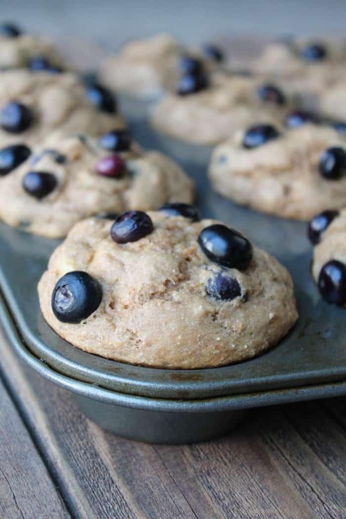 blueberry banana muffins