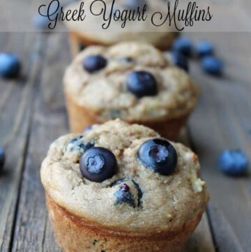 Blueberry Banana Greek Yogurt Muffins