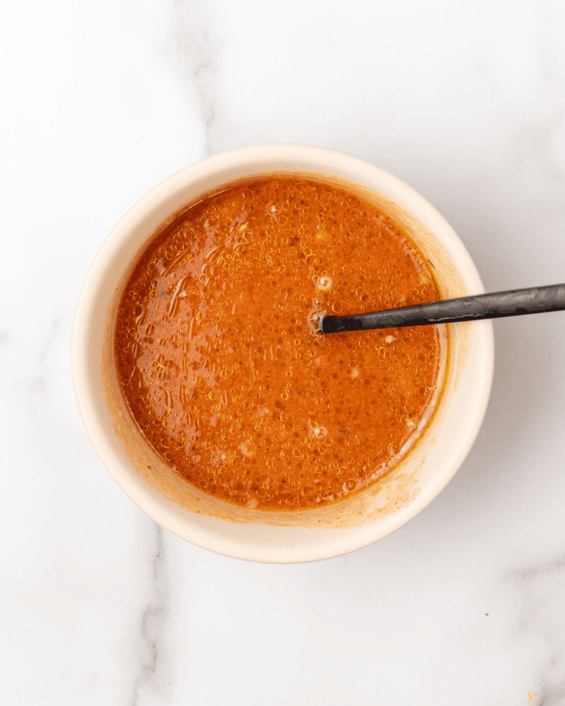 marinate made in a bowl