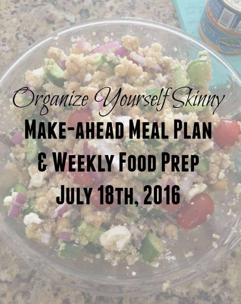 Make-ahead Meal Plan and Weekly Food Prep