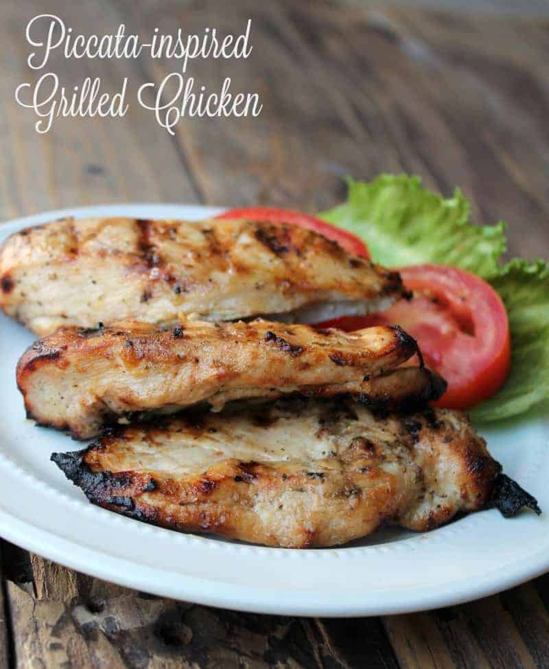 Piccata-inspired grilled chicken recipe