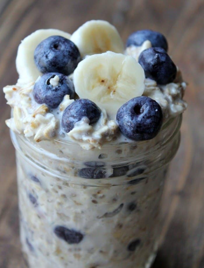Blueberry Banana Overnight Oats Recipe