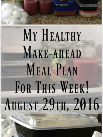 My Healthy Make-ahead Meal Plan For This Week! Delicious meal prep recipes!