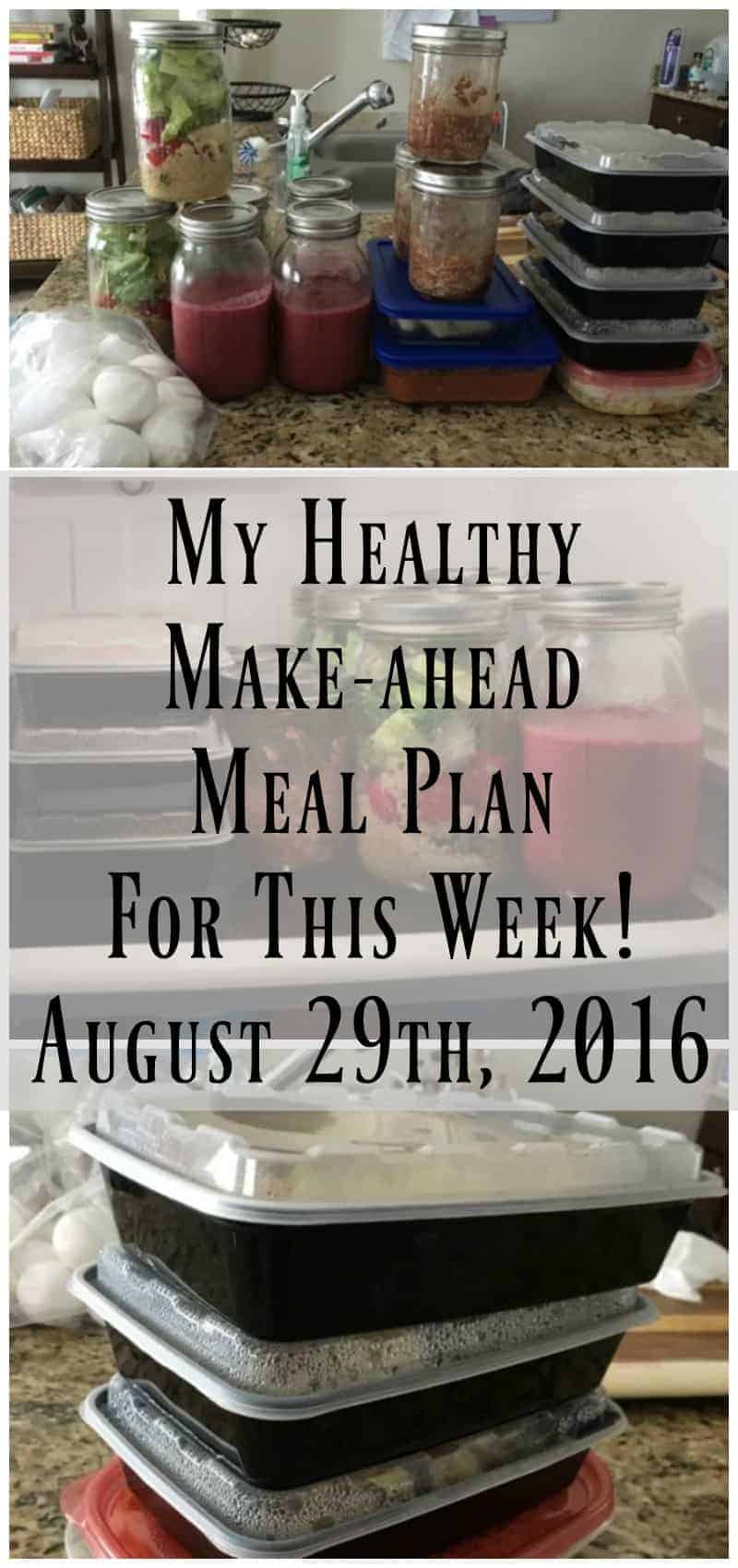 My Healthy Make-ahead Meal Plan For This Week! Delicious meal prep recipes!