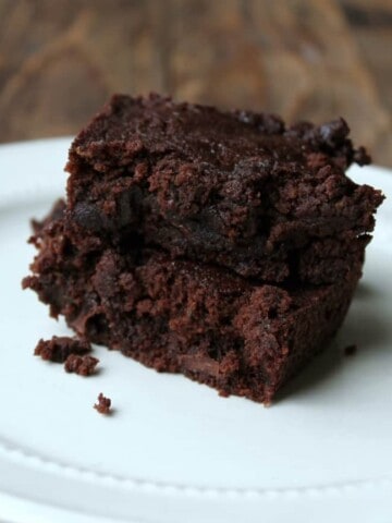 Zucchini brownies that are so delicious and rich you would never guess there's vegetables hidden in them!