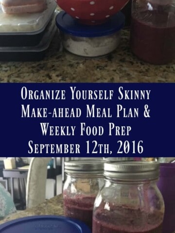 Make-ahead Meal Plan and Weekly Food Prep