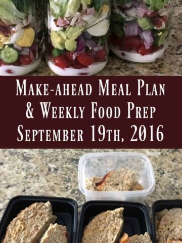 Make-ahead Meal Plan & Weekly Food Prep