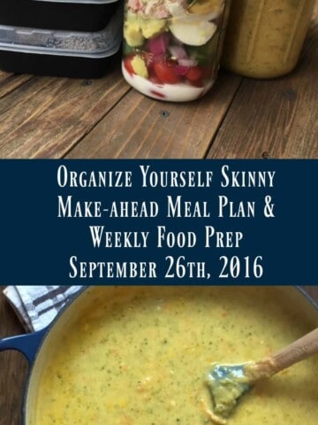 Make-ahead Meal Plan and Weekly Food Prep