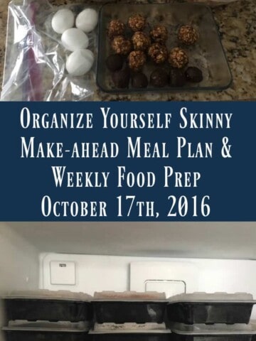 Make-ahead Meal Plan and Weekly Food Prep