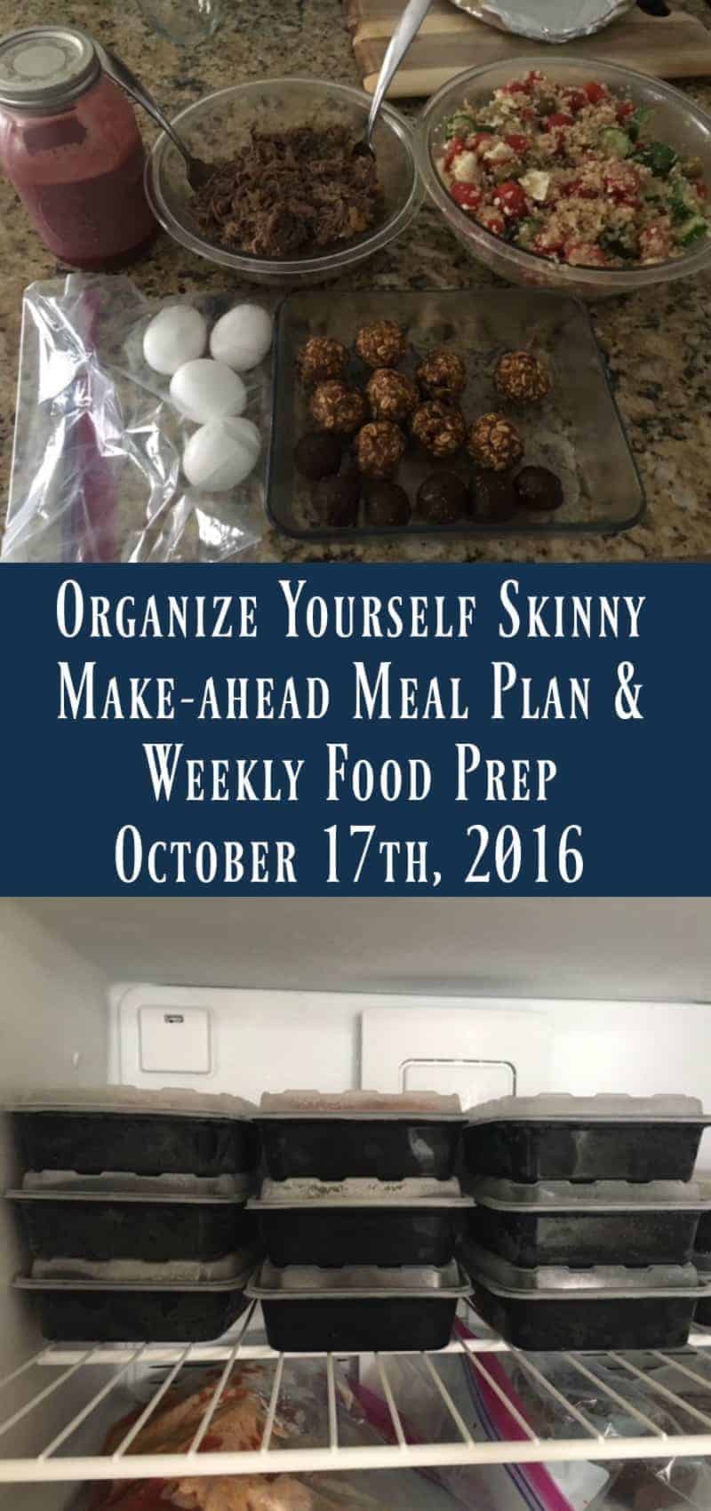 Make-ahead Meal Plan and Weekly Food Prep