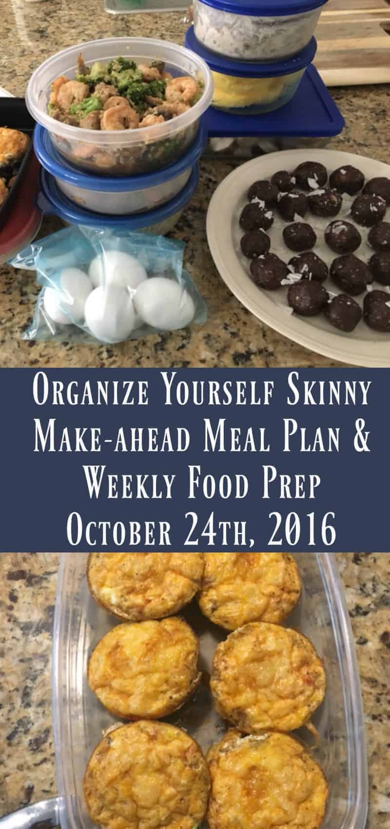 Make-ahead Meal Plan and Weekly Food Prep {October 16th, 2016}