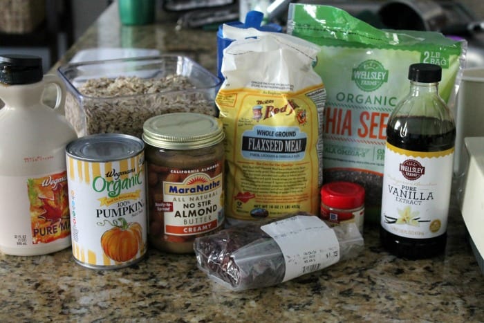 Pumpkin Spice and Cranberry No-bake energy bites