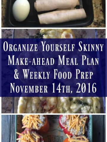 Make-ahead meal plan & weekly food prep for November 14th, 2016