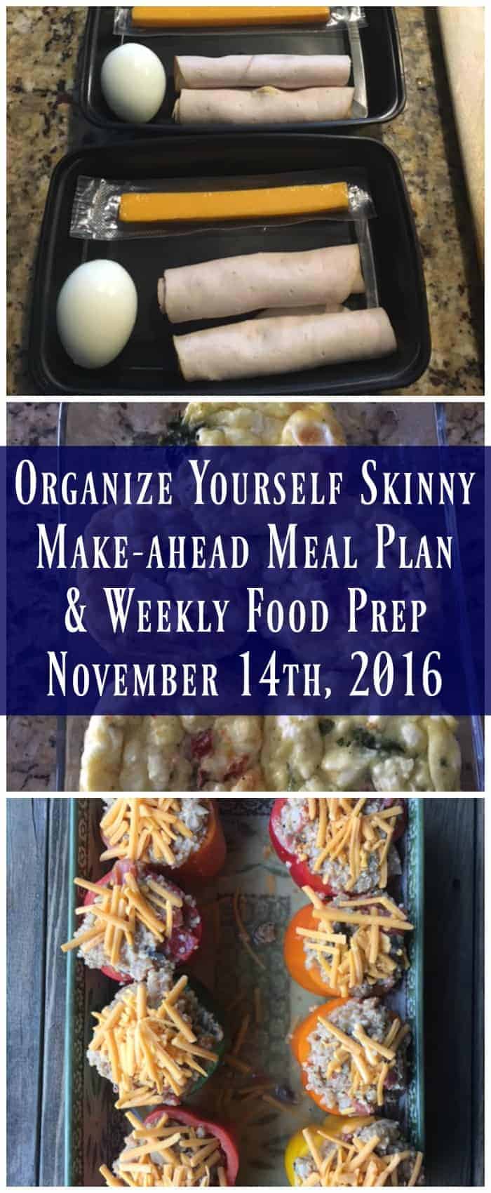 Make-ahead Meal Plan & Weekly Food Prep {November 14th, 2016 ...