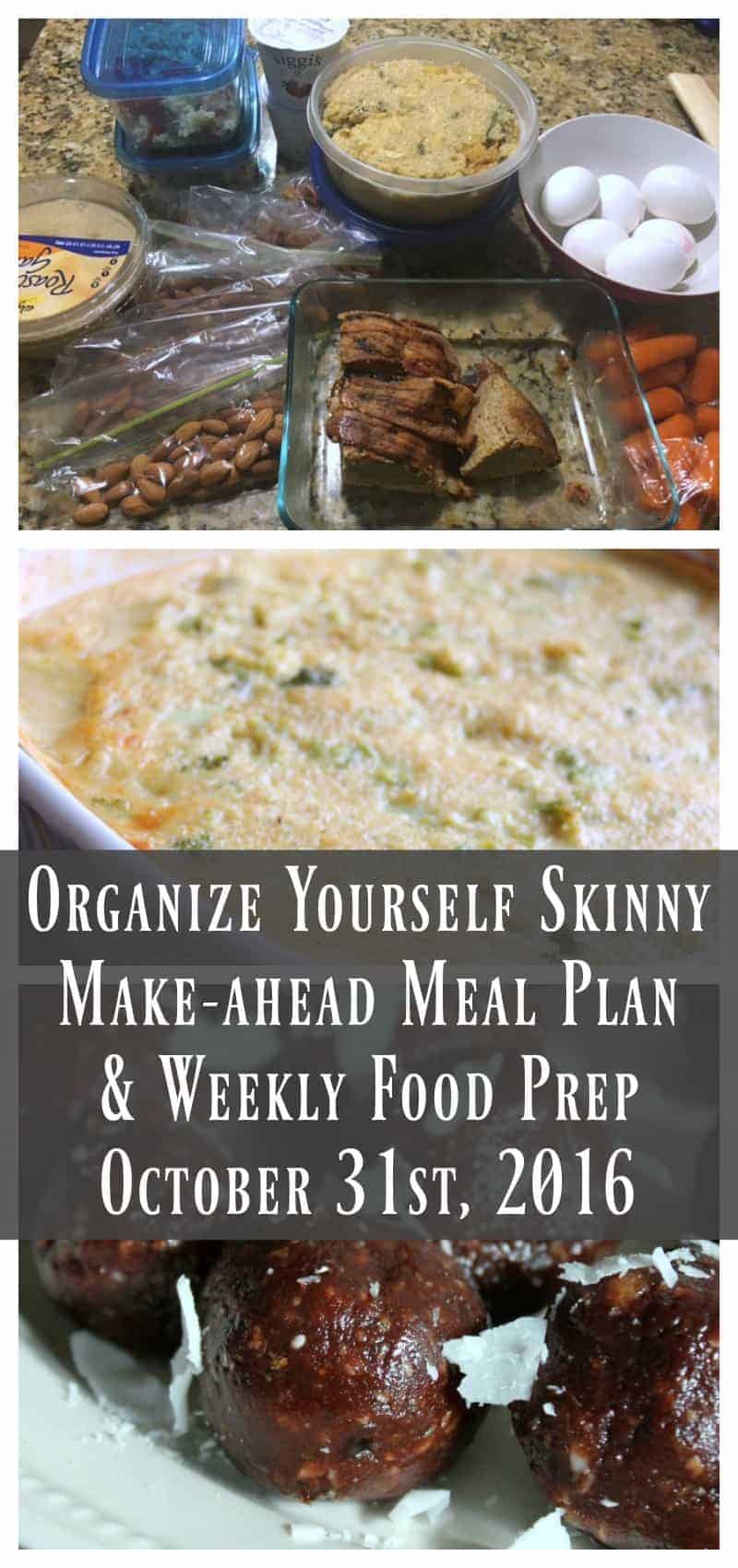 Make-ahead Meal Plan and Weekly Food Prep {October 21st, 2016}