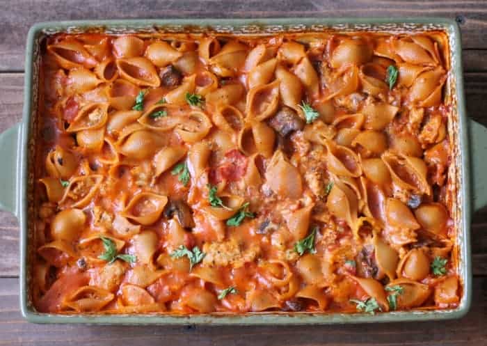 Healthy Pizza Pasta Bake Make-ahead Dinner recipe