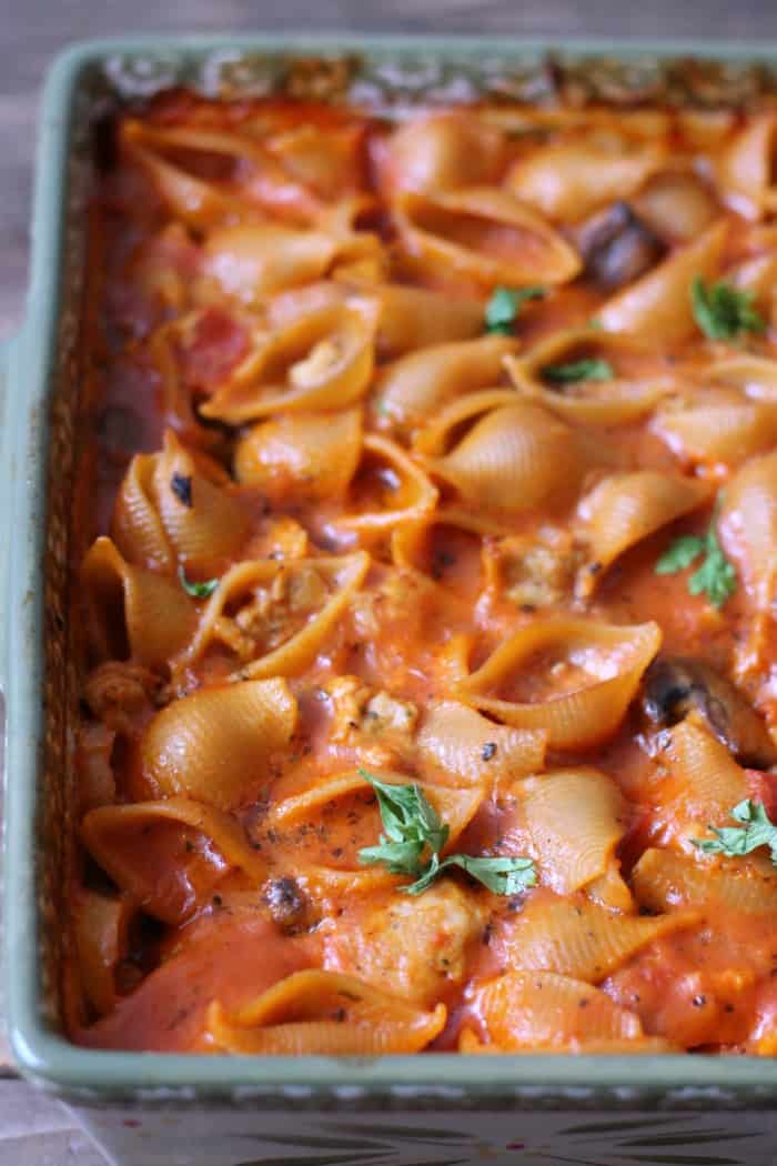 Healthy Pizza Pasta Bake Make-ahead Dinner recipe