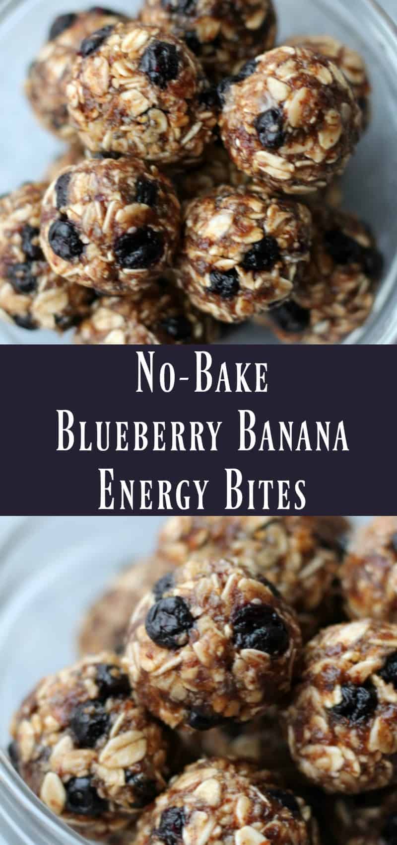 Blueberry Banana No Bake Energy Balls