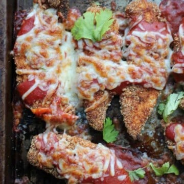 Healthy Baked Chicken Taco Parmesan
