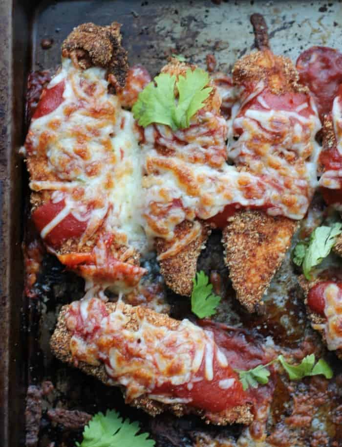 Healthy Baked Chicken Taco Parmesan